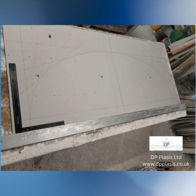 Technical drawing lunette ceiling